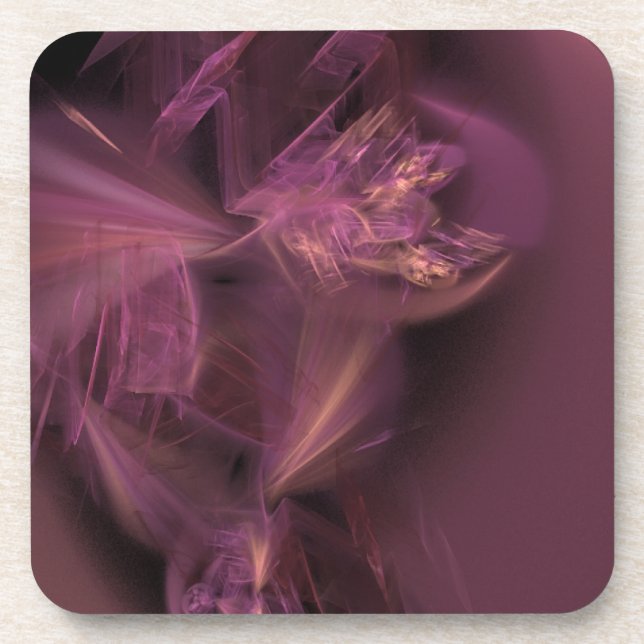 Noise In Burgundy Coaster (Front)