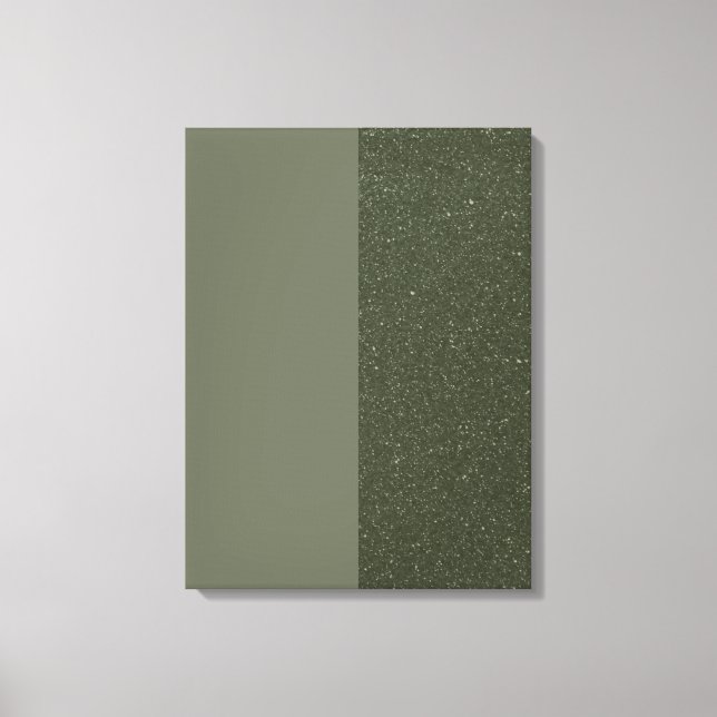 Noise & Moss Green Stretched Canvas Print (Custom) (Front)