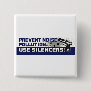 Noise-Pollution 2 Inch Square Button