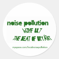 Noise Pollution Sticker