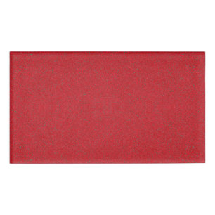 Noise-Texture Tomato Red Name Tag – Customizable