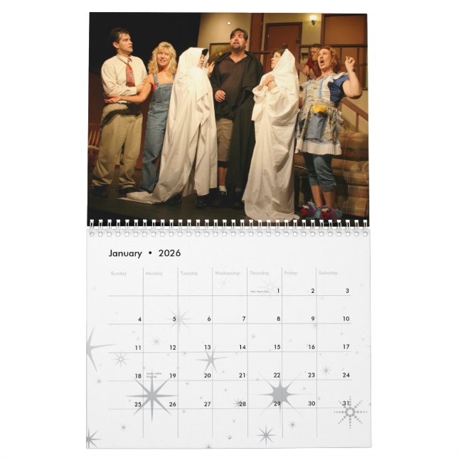 "Noises Off" Calendar (Jan 2026)