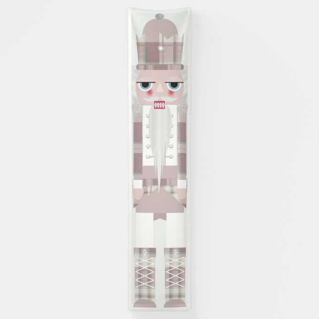Noisette de Noël Flannelle rose bannière (Vertical)