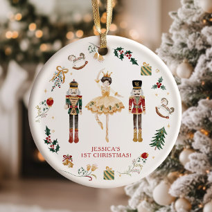 Noisette rouge et or ballerine premier Noël
