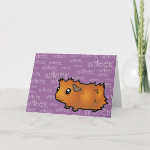 Noisy Guinea Pig (scruffy) Card