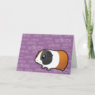 Noisy Guinea Pig (smooth hair) Card