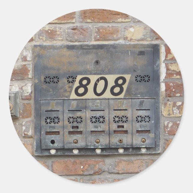 NOLA Bangs Like an 808 Classic Round Sticker (Front)