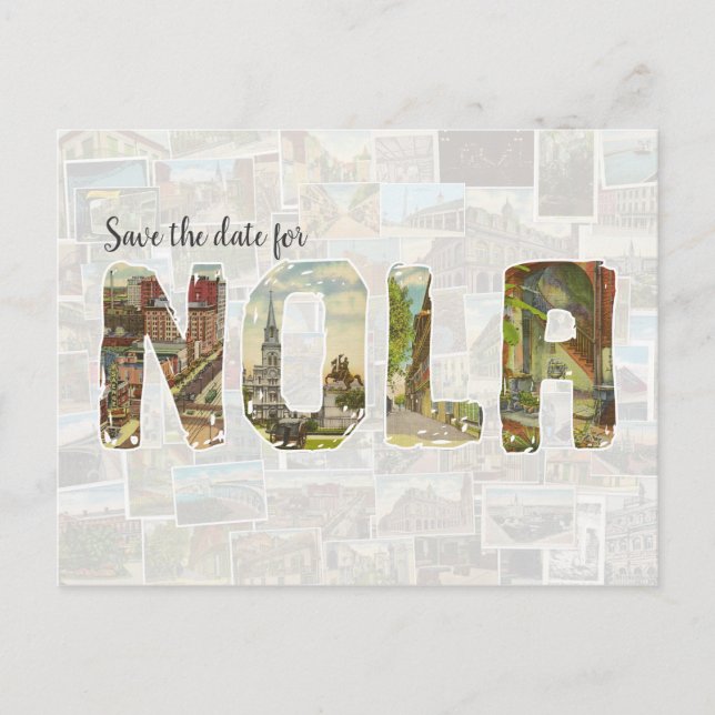 NOLA enregistrer la date carte postale (Devant)