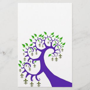 NOLA FLEUR DE LIS TREE STATIONERY