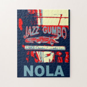 NOLA Jazz Gumbo Jigsaw Puzzle