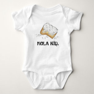 NOLA KID New Orleans Louisiana Beignet Foodie Gift Baby Bodysuit