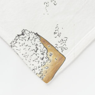 NOLA Louisiana New Orleans Beignet Pastry Foodie Fleece Blanket