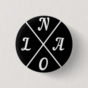 Nola New Orleans Louisiana United States  1 Inch Round Button