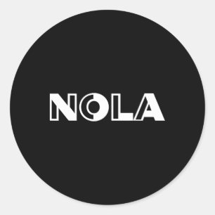 Nola New Orleans Tee Shirt  Classic Round Sticker