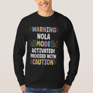NOLA Personalized Name Funny Cute Custom NOLA Name T-Shirt