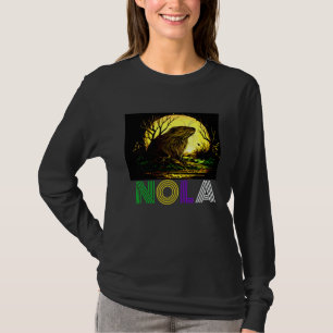Nola Saying New Orleans Mardi Gras Nutria Rat   3 T-Shirt