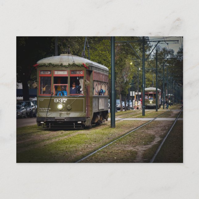 NOLA Streetcar Postcard (Front)