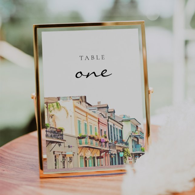 Nola - Watercolor New Orleans Table Numbers (Creator Uploaded)