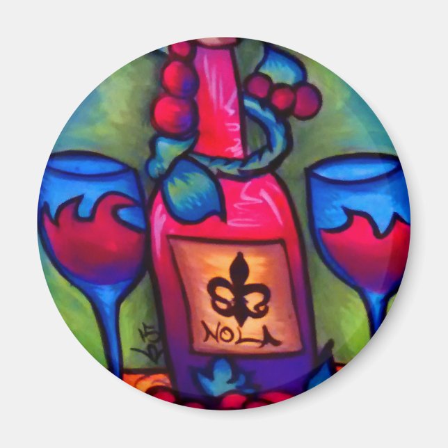 Nola Wine Magnet (Front)