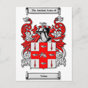 Nolan Coat of Arms Postcard