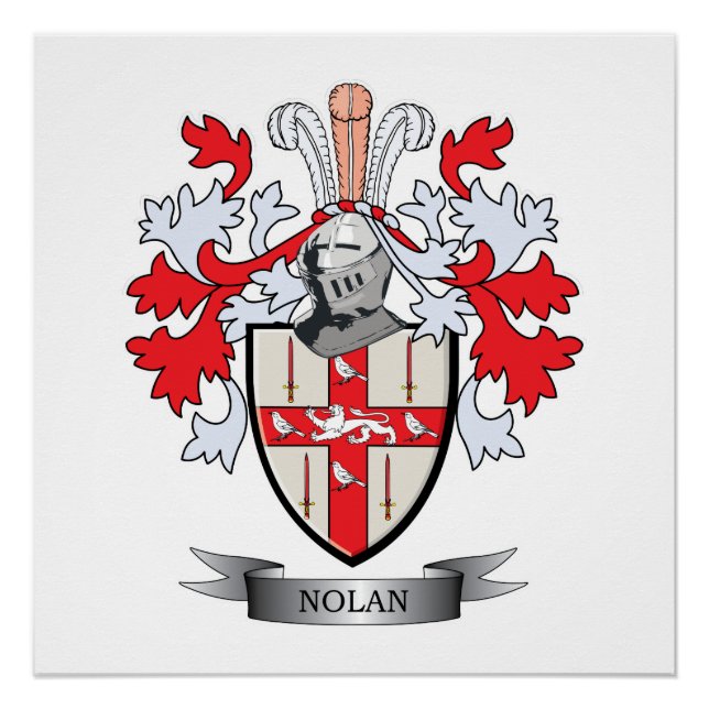 Nolan Coat of Arms Poster (Front)
