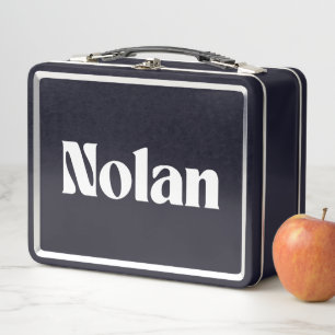 Nolan Name Personalized Metal Lunch Box