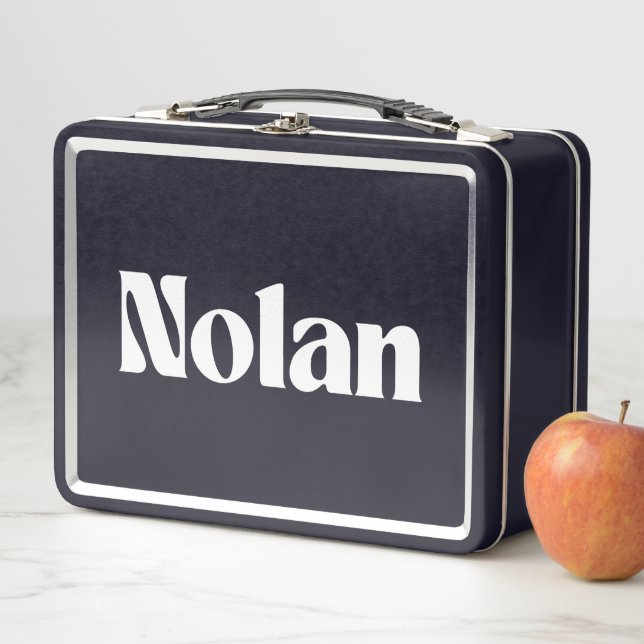 Nolan Name Personalized Metal Lunch Box (In Situ)