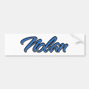 Nolan Nom bleu Aufkleber Sticker Autoaufkleber