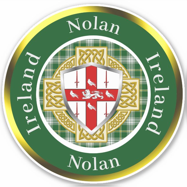 Nolan Shield & Celtic Cross Personalized (Front)