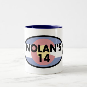 Nolan's 14 Colorado Flag Oval Two-Tone Coffee Mug