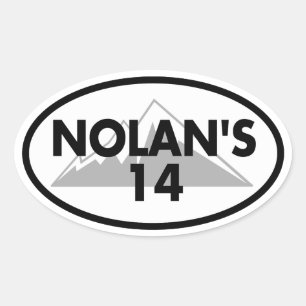 Nolan's 14 Colorado Oval Sticker