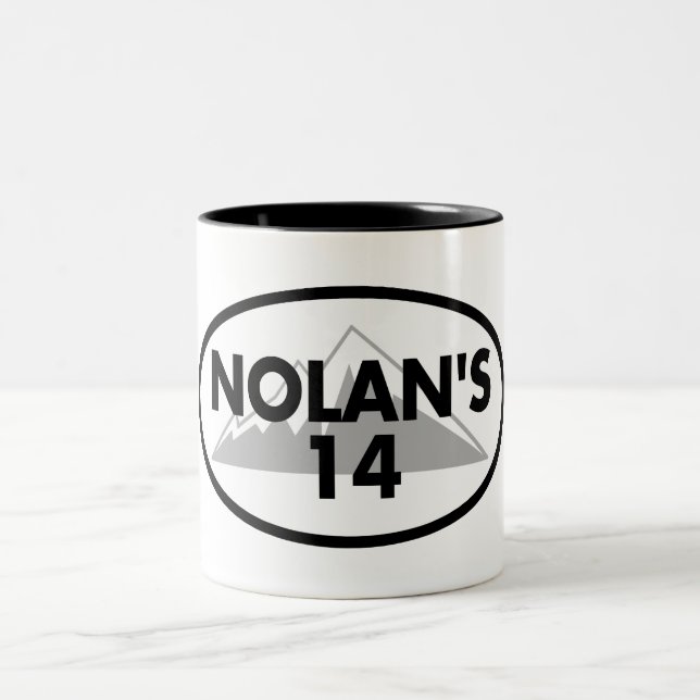 Nolan's 14 Colorado Oval Two-Tone Coffee Mug (Center)