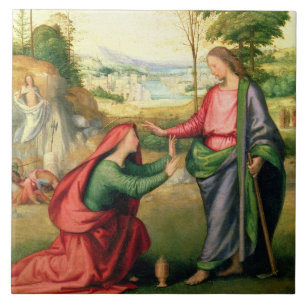Noli me Tangere, c.1508 (oil on canvas) Tile