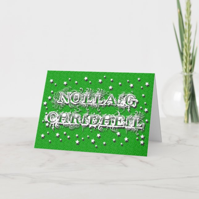 Nollaig Chridheil - carte de voeux gaélique de (Devant)