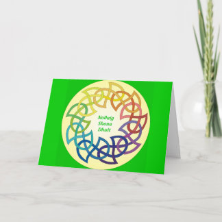 Nollaig Shona Dhuit - carte de Noël irlandaise