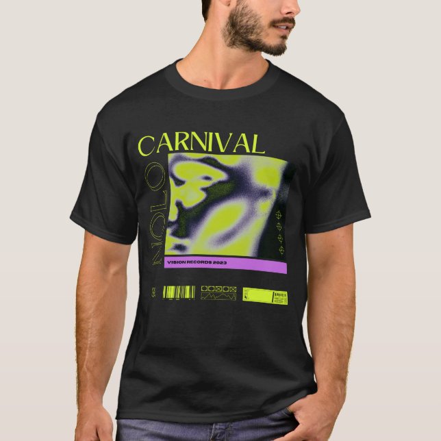 Nolo - Black Carnival T Shirt (With Tracklist) (Front)