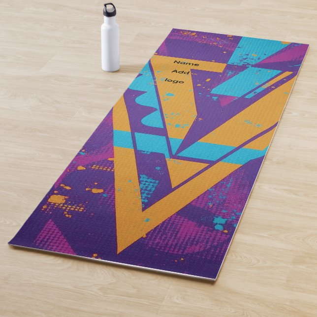 Nom Ajouter Logo Tapis de Yoga (En situation)