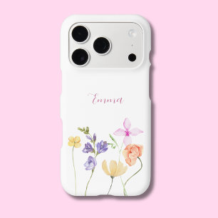 Nom aquarelle Fleur sauvage Minimaliste Bohème