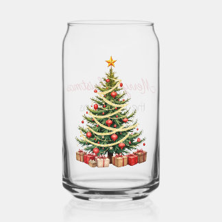 Nom, Arbre Décoré Magnifique, Joyeux Noël