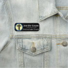 Nom Balise Cross Logo Texte personnalisé Badge de 