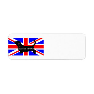 nom basset hound silo sur drapeau