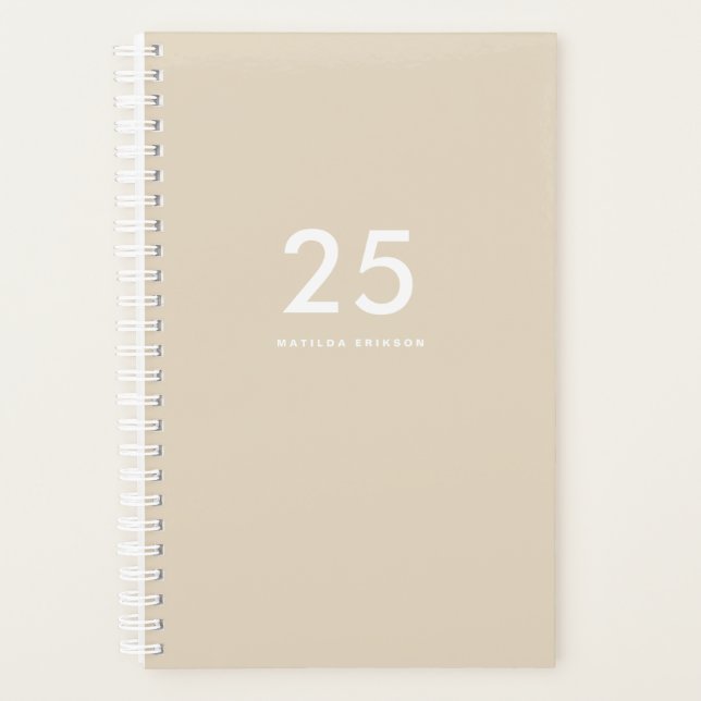 Nom beige minimaliste (Devant)