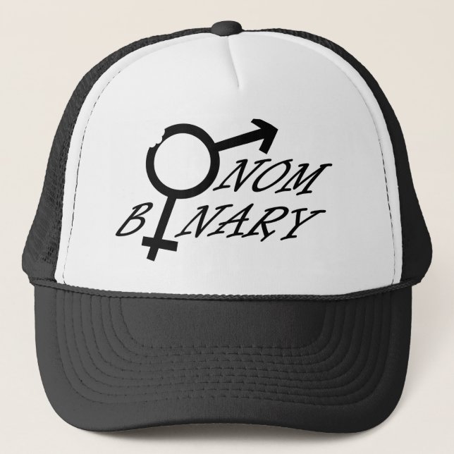 Nom-Binary Trucker Hat (Front)