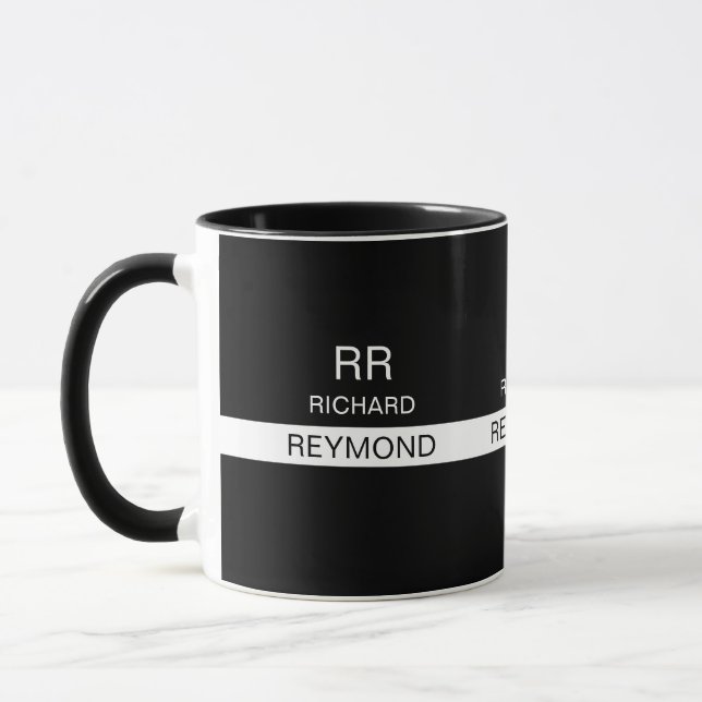 Nom Black Mug . simple et moderne (Gauche)