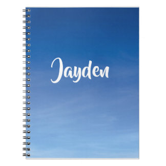 Nom bleu Personnalisation Carnet de l'école