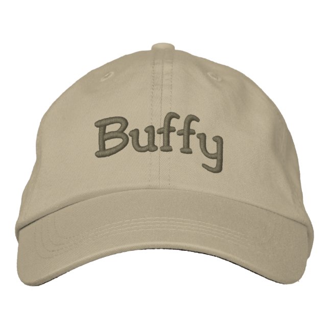Nom Buffy Brodé Baseball Casquette / Casquette (Devant)