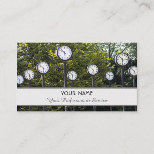 Nom carte de visite contemporain et profession