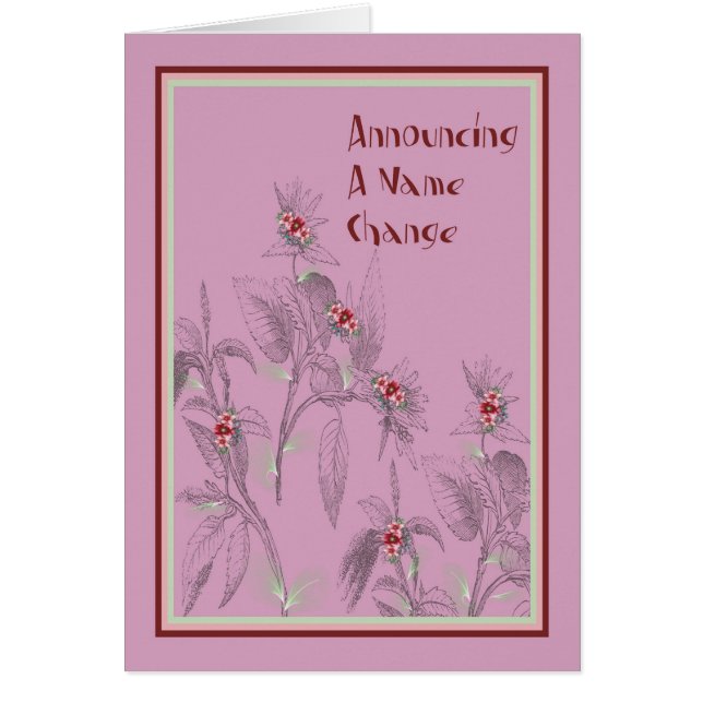 Nom Changer de carte rose (Devant)