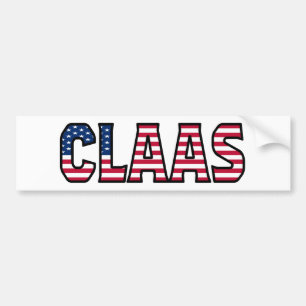Nom Claas Vorname USA Aufkleber Sticker Auto