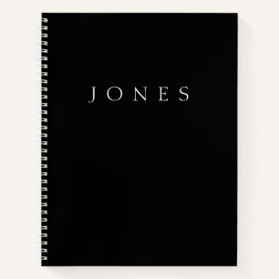 Nom classique (ou mot) Cahier noir et blanc